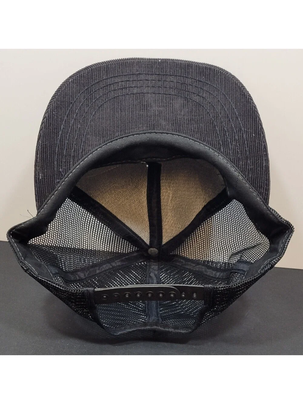 Fluidampr Black Snapback Embroidered Adjustable Cap Hat Mesh Back Made in U.S.A